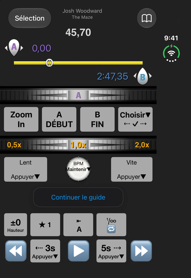Musique dans le lecteur de l’écran extérieur du Duo